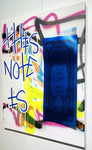Karl Lagasse Tableau This Note Is Dollar Bleu Texte Bleu
