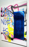 Karl Lagasse Tableau This Note Is Dollar Bleu Texte Bleu