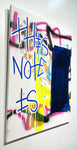 Peinture Karl Lagasse This Note Is Dollar Bleu Texte Bleu